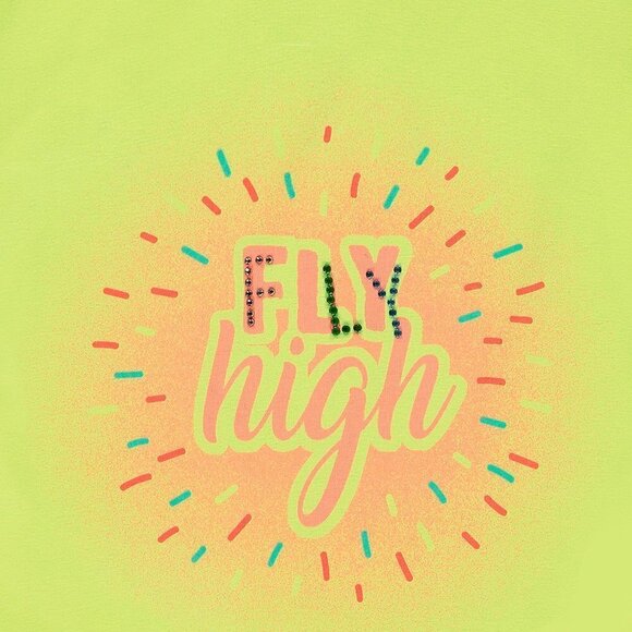 Kanz lime t-shirt with front print - Picture 3 of 3